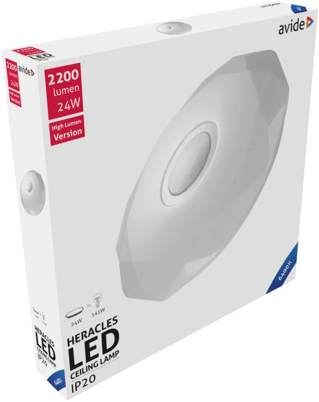 Avide LED Μοντέρνα Πλαφονιέρα Οροφής Heracles 24W 395*66mm Ψυχρό 6400K 15.001.0569