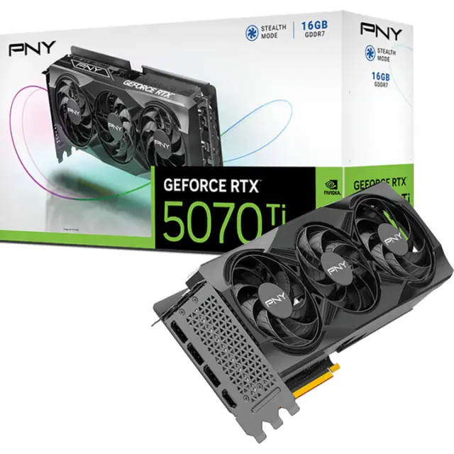PNY GeForce RTX 5070 Ti (DLSS 4, 3x DisplayPort, 1x HDMI 2.1)