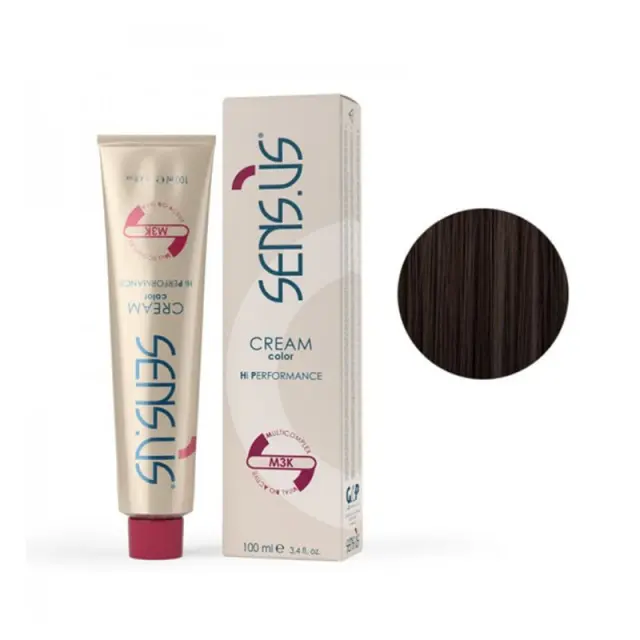 Sensus M3K Permanent Hair Color 4.14 Coffee Brown 100ml - (μόνιμη βαφή καστανό του καφέ)