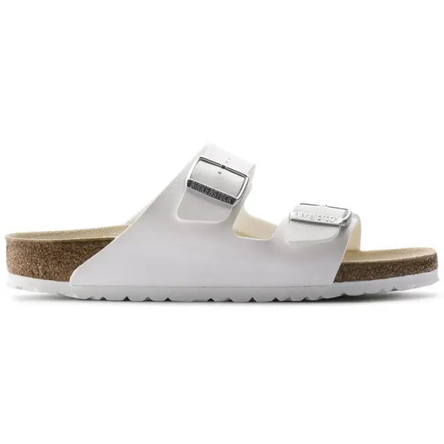 Birkenstock Πέδιλα Unisex Birko-Flor(ανθεκτικό υλικό της Birkenstock-επιτρέπει την επαφή με το νερό) Άσπρο BIR/ARIZONA 051733 WEISS