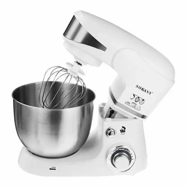 Sokany SC-206 Κουζινομηχανή 1000W με Ανοξείδωτο Κάδο 5lt White