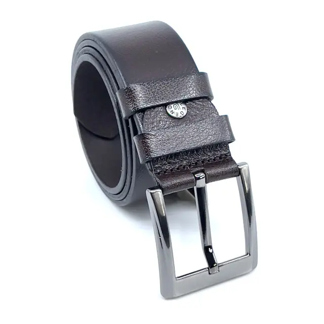 Καφέ Δερμάτινη Ζώνη Full Grain 4,5 cm - 110cm 3