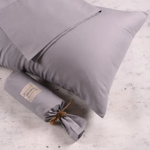 Σεντόνι 245x270 Υπέρδιπλο Urban Line Melinen AW23-24 100% βαμβακερόΧωρίς Λάστιχο- Light Grey