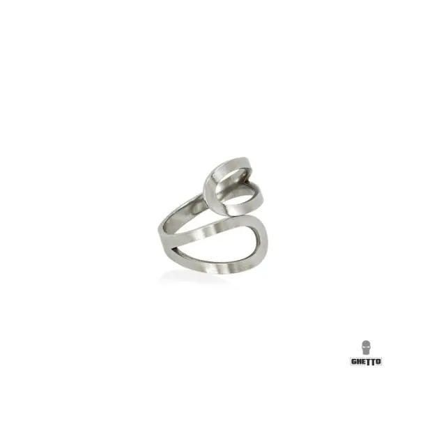 Ghetto Stainless Steel Open Ring