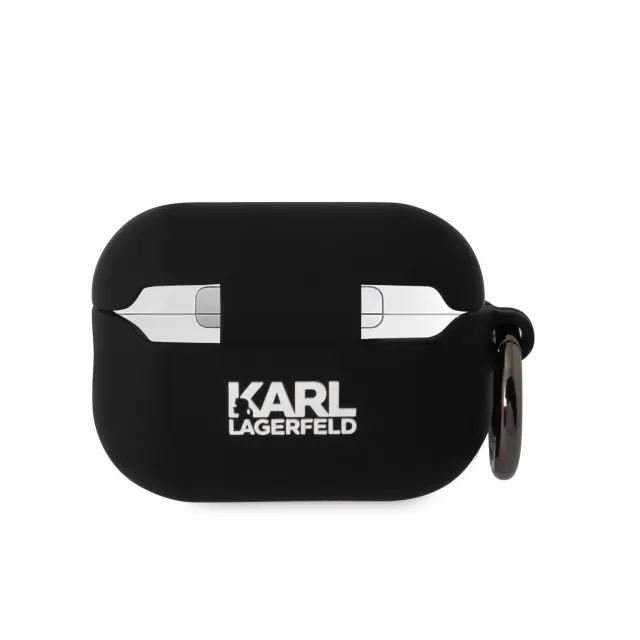 Karl Lagerfeld 3D Logo NFT Karl and Choupette Silicone Case for AirPods Pro 2 Black 2