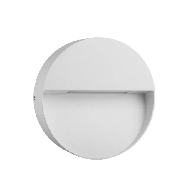 Clio Φωτιστικό Led τοίχου στρογγυλό 4.5W 3000K IP54 ø14.5x3.5cm λευκό Άσπρο