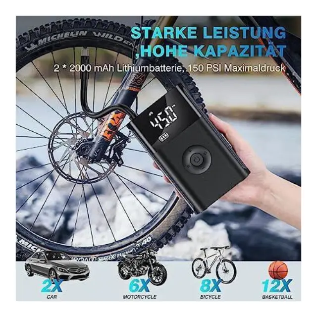 Carsun Τρόμπα Αυτοκινήτου 35PSI με Καλώδιο Αναπτήρα 12V T2191-2 2