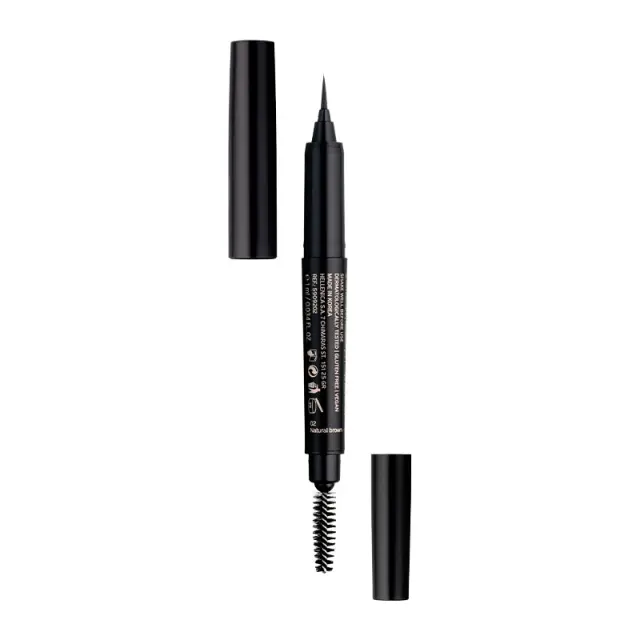 Radiant Wizard Tattoo Μαρκαδόρος Φρυδιών 1ml | Απόχρωση 02 Natural Brown