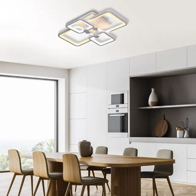 LED Φωτιστικό Οροφής METRO Λευκό 74Watt Dimmable VIV004604