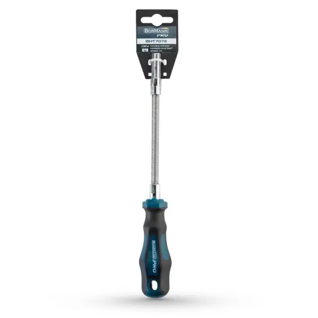 Bormann Pro BHT7072 - Κατσαβίδι εύκαμπτο για μύτες 1/4" CrV (046073) 2