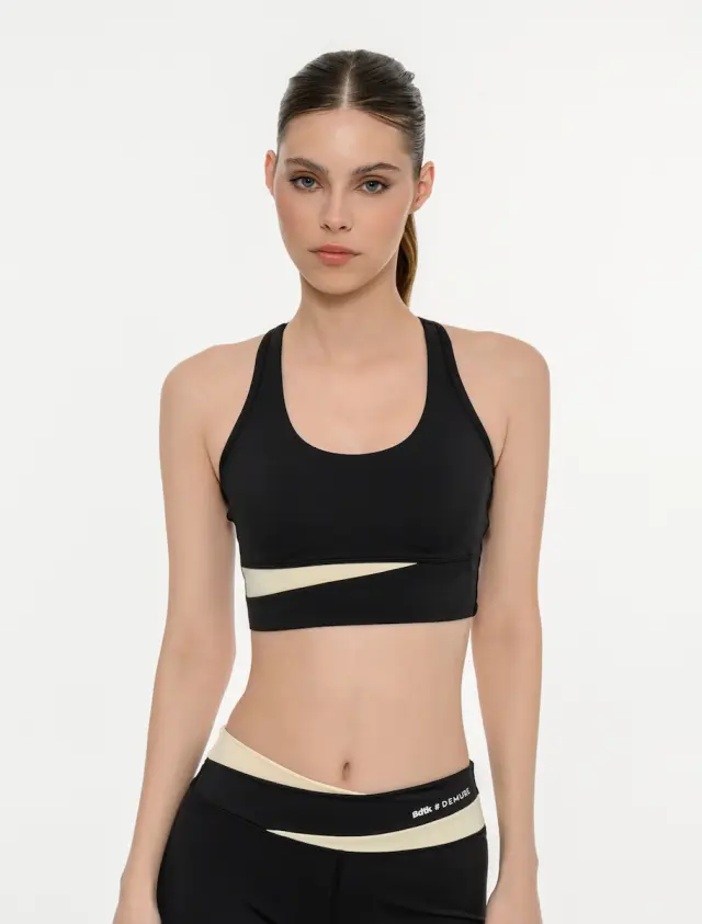 Bodytalk Demure Gym Sports Bra Black 1261-903224 - S