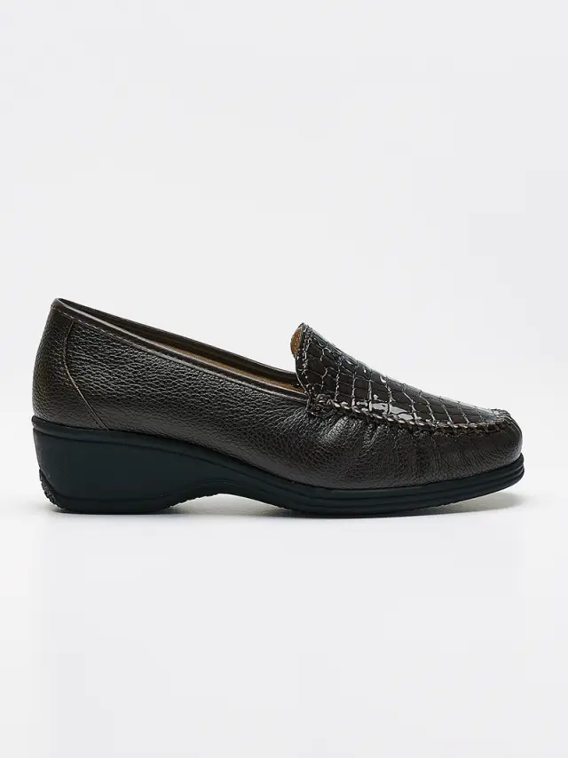 Toscana Μοκασίνια-Loafers Γυναικείο δέρμα/δέρμα λουστρίνι Καφέ TOS/2377 T.MORO 3