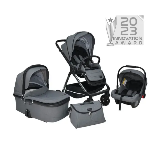 Πολυκαρότσι Bebe Stars Nammos 3 In 1 Grey