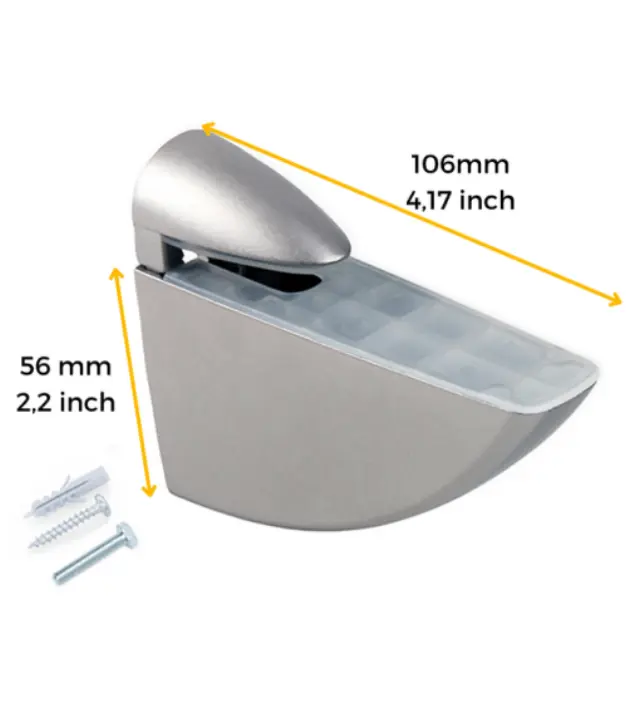 ΣΤΗΡΙΓΜΑ ΡΑΦΙΟΥ (ΣΕΤ-2ΤΜΧ) EMUCA AGUILA 4009325 106Χ56ΜΜ ΓΙΑ ΡΑΦΙ ΑΠΟ 8ΜΜ ΕΩΣ 40ΜΜ ΑΣΗΜΙ 2