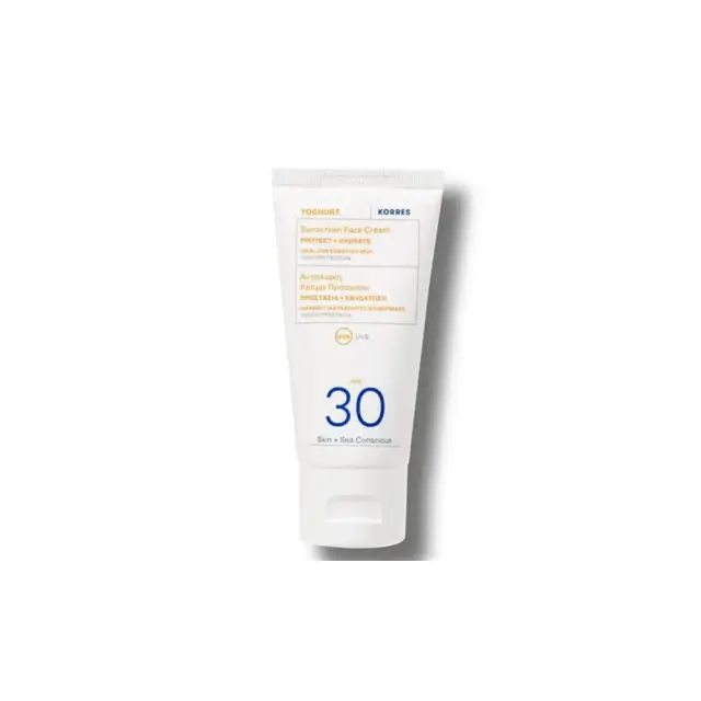 Korres Yoghurt Face Sunscreen SPF30, Αντηλιακή Κρέμα Προσώπου SPF 30 50ml