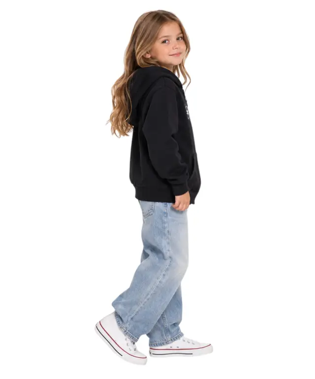Converse - Παιδική Ζακέτα Φούτερ Chuck Taylor Patch Oversized Fit 9CJ814-023 Μαύρο 3