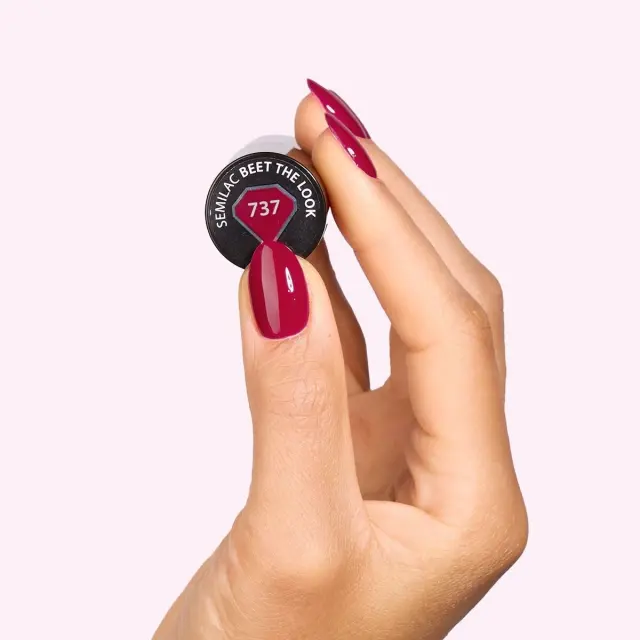 Semilac Ημιμόνιμο Βερνίκι 737 Beet the Look 7ml 2