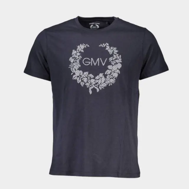 T-Shirt Gian Marco Venturi AU00783-ATTILIO_BLU_NIGHT-BLUE Μπλε Σκούρο - 2XL