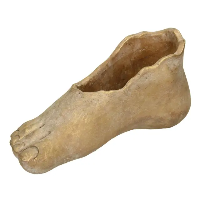 Κασπώ Πόδι Χρυσό Τσιμέντο 26x9.5x12cm