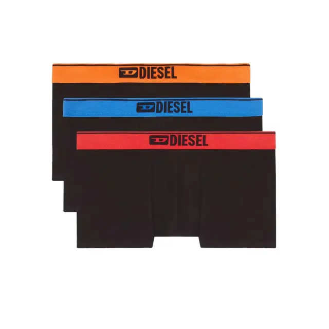 Diesel Ανδρικό Boxer Damien Contrast Denim Division Logo - Τριπλό Πακέτο, Χρώμα Black OBR - S