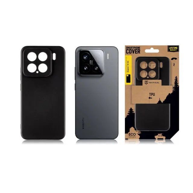 Tactical® Cover Back Cover Σιλικόνης για Xiaomi 15 5g-Μαύρο 3