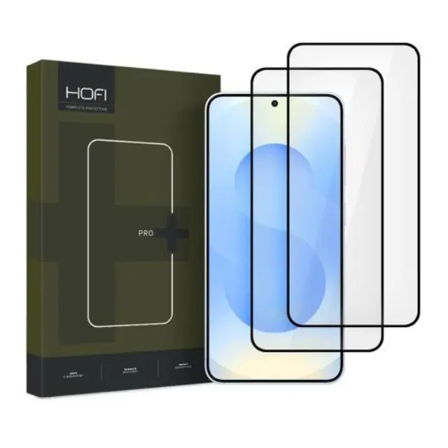 Tempered Glass Full Face Hofi Pro+ Samsung Galaxy S25 5G Μαύρο (2 τεμ.) N67032