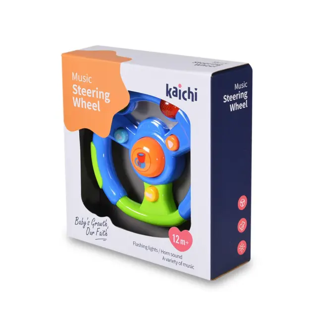 Kaichi K999-68B Τιμόνι με Μουσική και Ήχους για 12+ Μηνών 3800146220884 3