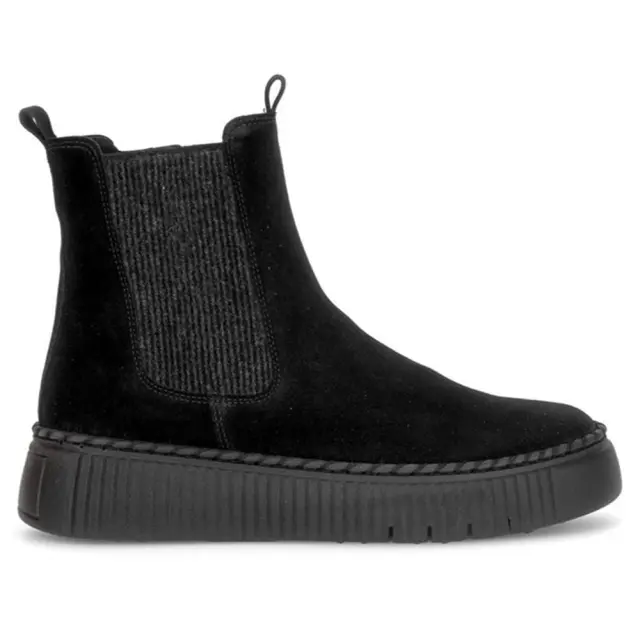 Gabor Μποτάκια Γυναικείο δέρμα Nubuck Μαύρο GAB/801401 002-BLACK - 38