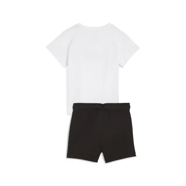 Puma Infant's Minicats Essentials Tee and Shorts Set Άσπρο - Μαύρο 686285-02 (Puma) - 92 2