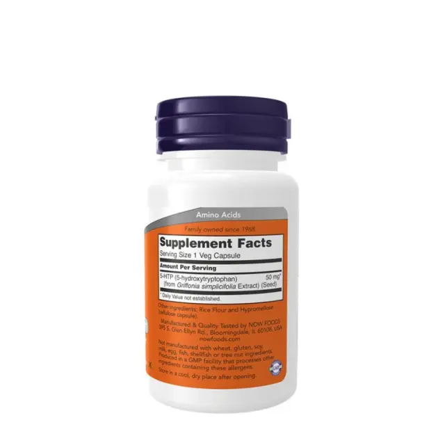 Now | 5-HTP 50mg | Συμπλήρωμα Διατροφής για Διάθεση, Βελτίωση Ύπνου και Μείωση Άγχους | 30Caps. 2