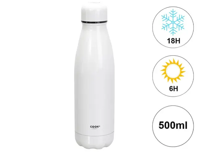 Mπουκάλι Θερμός Cook Concept με χωρητικότητα 500ml και διατήρηση θερμοκρασίας 6h ζεστό / 18h κρύο KA4637