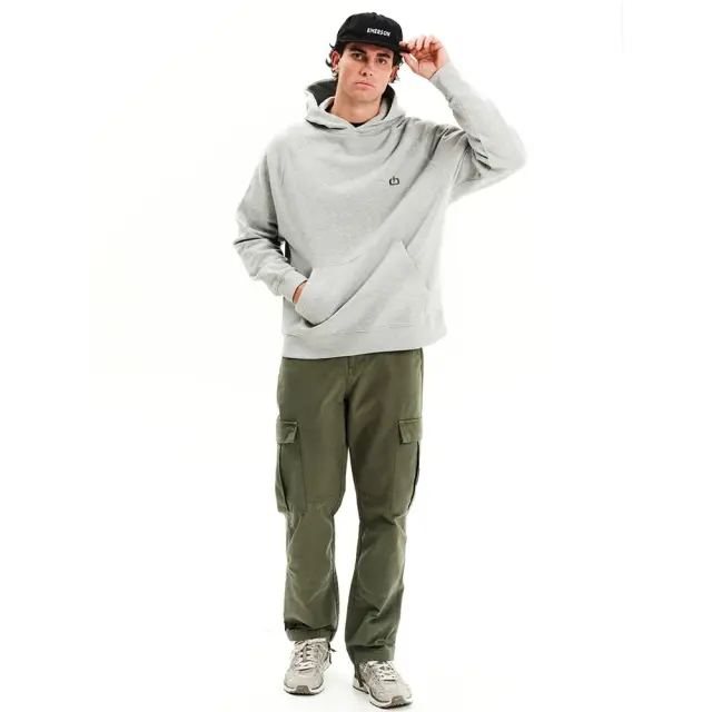 Emerson Pullover Oversized Hoodie (252.EM20.51-GREY ML) - Γκρί 3