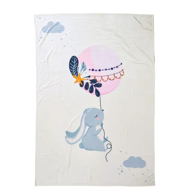 Κουβέρτα Αγκαλιάς 80Χ110 300gsm Fun Das Home 4915 Light Blue-Pink-Mint 100% Πολυέστερ 3