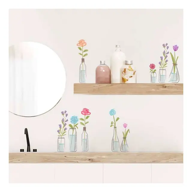 Αυτοκόλλητα Τοίχου Βινυλίου Ango Little Vases 54119