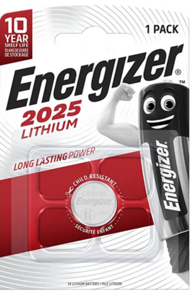Energizer Μπαταρία Λιθίου Ρολογιών CR2025 3V 1τμχ (9281948) (ENE9281948)