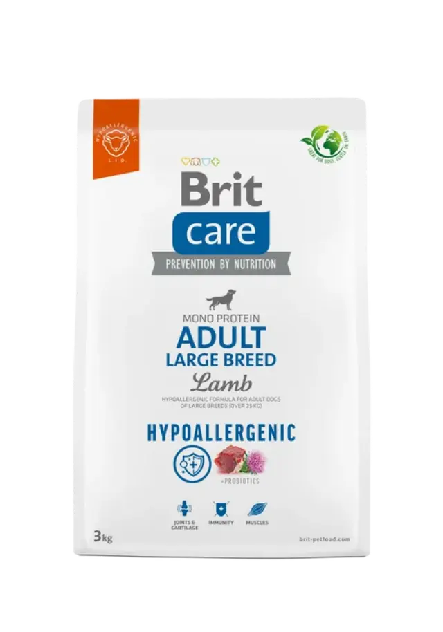 Brit Care Hypoallergenic® Dog Adult Large Breed Για Σκύλους Μεγάλου Μεγέθους με Αρνί 3kg