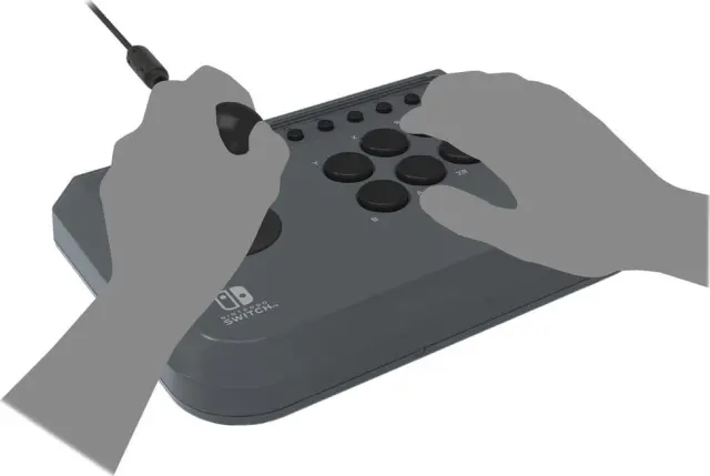 HORI Fighting Stick Mini Arcade Joystick Ενσύρματο Χειριστήριο για Nintendo Switch + PC με 8 Πλήκτρα, Turbo + Σύνδεση USB – Μαύρο 2