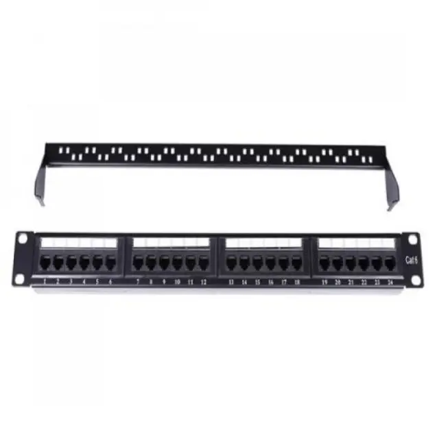 Patch panel Tu-Xin QXPP-3011-C6 24port cat6 black