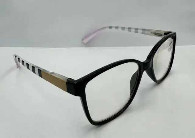 Γυαλί Πρεσβυωπίας Italian Design σε χρώμα Μαύρο - Ροζ με σχέδιο 3.50