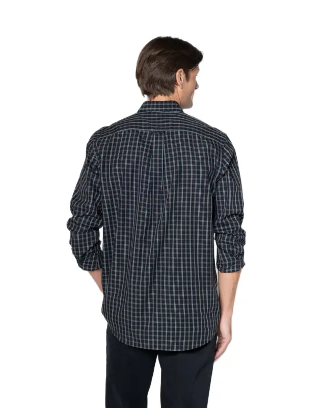 The Bostonians Maverick ανδρικό μακρυμάνικο πουκάμισο καρό regular fit 3AACH8708-1 2