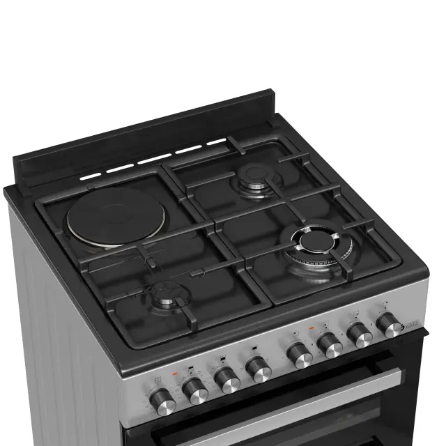 THERMOGATZ - ΚΟΥΖΙΝΑ ΜΙΚΤΗ TGS 8001 IX DOUBLE-CAVITY 2