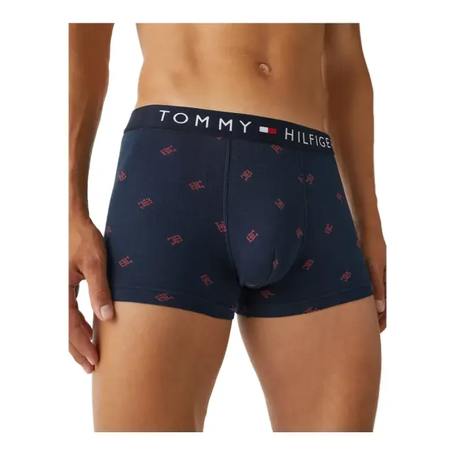 Tommy Hilfiger Ανδρικό Boxer TH Monogram Jersey Trunk, Χρώμα Cmd Small Desert Sky - S 2