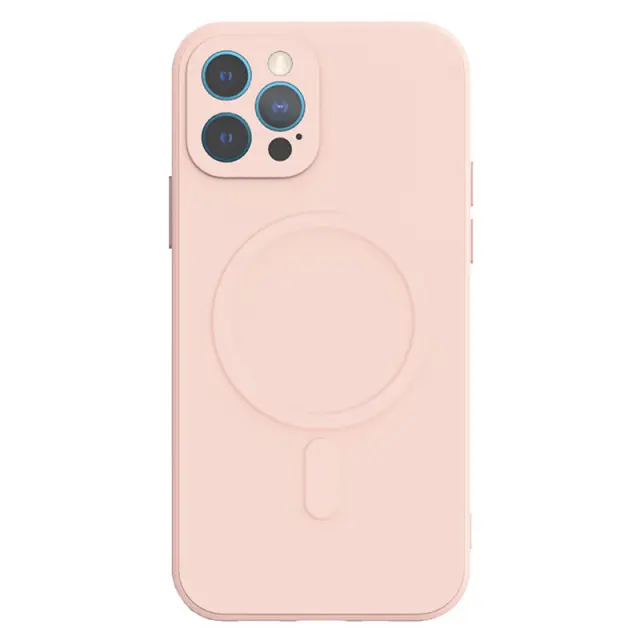Θήκη Σιλικόνης magnetic (Magsafe) για Apple (iPhone 11 Pro) pink