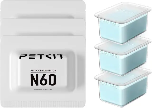 PETKIT Accessory - Pet Odor Eliminator N60 3 pcs for Purobot Ultra, Max Pro, Max Pro 2, Max 3, Max 3 Premium & Crystal Duo (P9224) (PTKP9224)