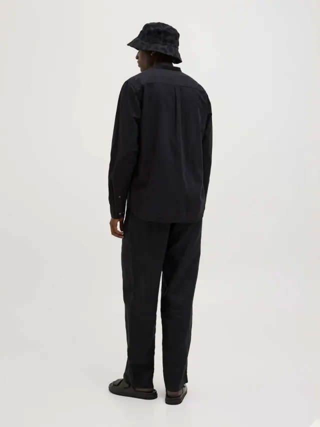 JJESUMMER BAND SHIRT LS SN Black 2