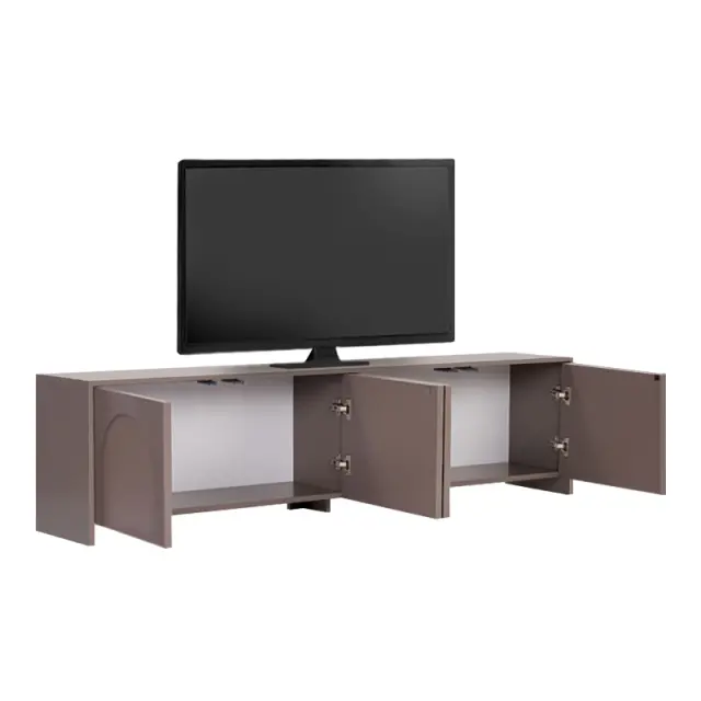 Έπιπλο τηλεόρασης Aurelia Megapap χρώμα μόκα 180x32x45εκ. 3