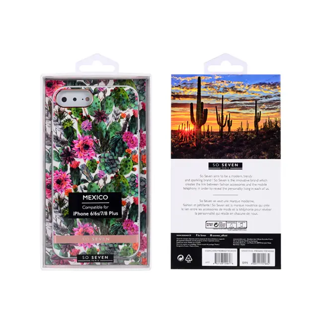 Θήκη Σιλικόνης So Seven Mexico Για Apple iPhone 6 Plus / 6s Plus / 7 Plus / 8 Plus Pink Flower 2