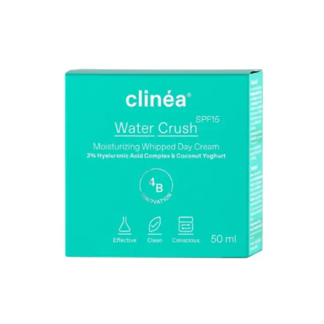 Clinéa Water Crush Light 48ωρη Ενυδατική Κρέμα Προσώπου Ημέρας SPF15 με Υαλουρονικό Οξύ & Πρεβιοτικά 50ml