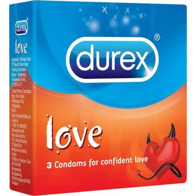 Durex Love Προφυλακτικά Με Λιπαντικό 3τμχ 2