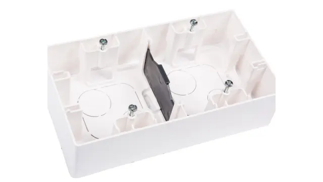 Surface mounting box Niloé - 2 gang - white